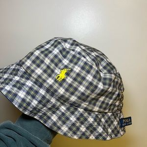 Vintage ralph lauren polo reversible bucket hat